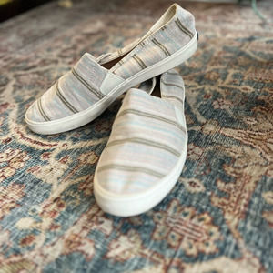 Keds Slip On Multi Stripe Canvas Shoe S : 10